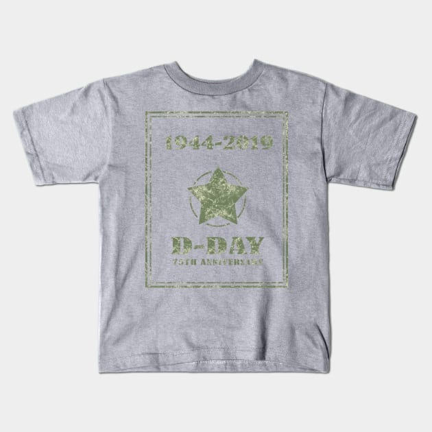 D-Day 75th Anniversary Kids T-Shirt by valentinahramov